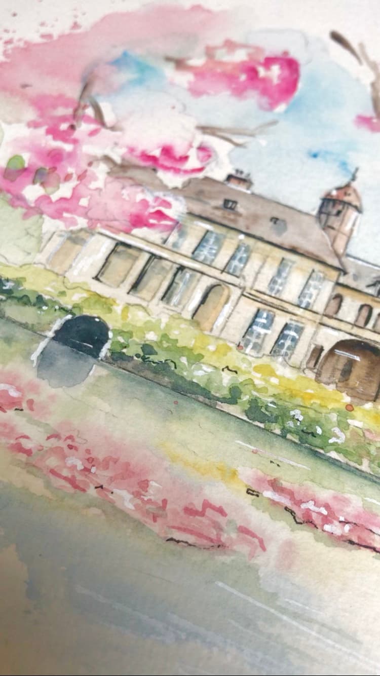 Papeterie de mariage illustrée à l'aquarelle 1