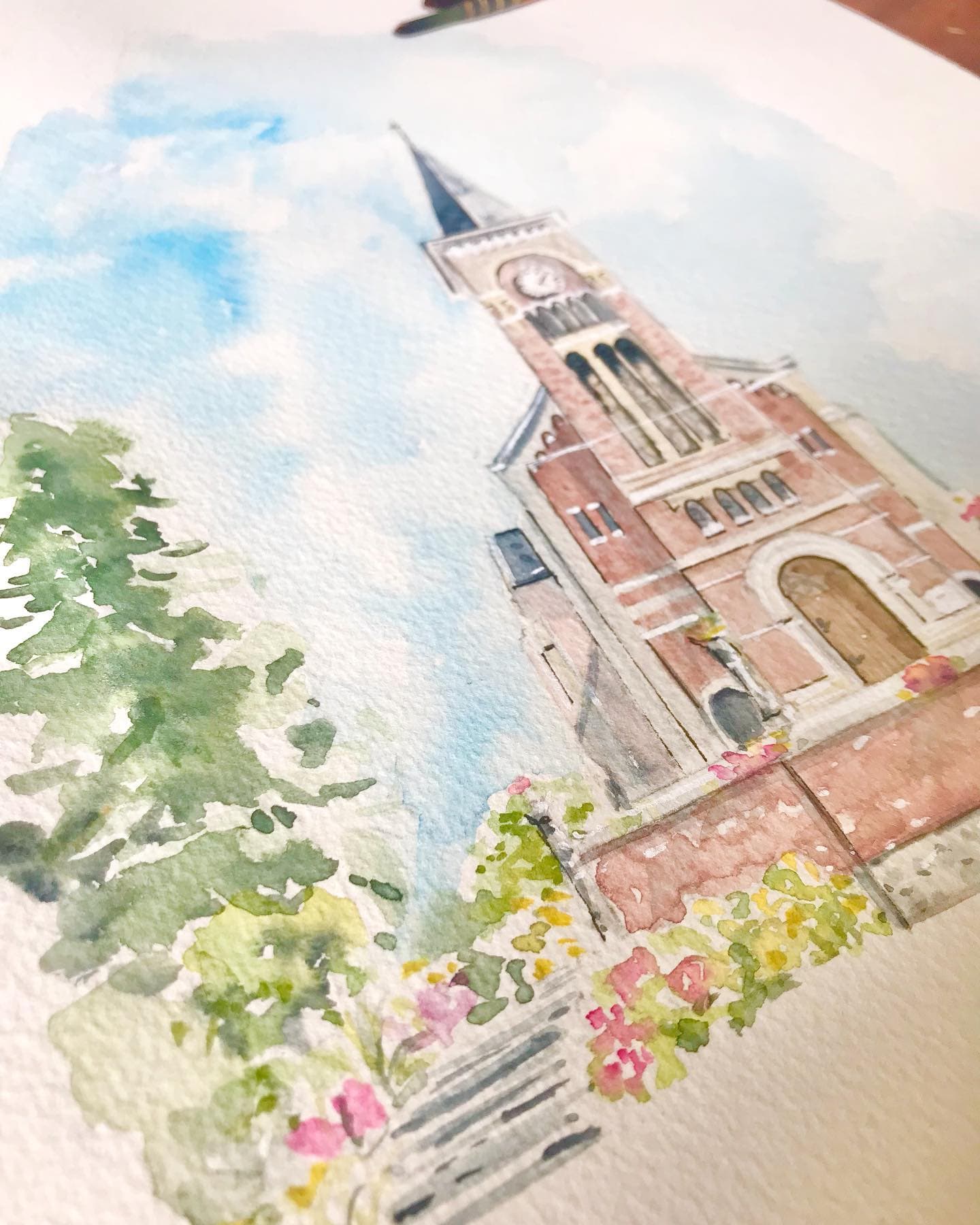 Papeterie de mariage illustrée à l'aquarelle 21